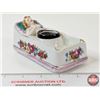 Image 7 : Vintage Naughty Nodder Ashtray : Ceramic (Made in Japan) (NOTE : No Legs/Fan) (Measures : 2-1/2"H x 