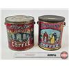 Image 1 : Vintage Coffee Cans (2) : - Bagdad - Nash's Jubilee (Largest Measures : 8-1/2"H x 8-1/4"Dia)