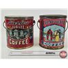 Image 4 : Vintage Coffee Cans (2) : - Bagdad - Nash's Jubilee (Largest Measures : 8-1/2"H x 8-1/4"Dia)