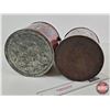 Image 7 : Vintage Coffee Cans (2) : - Bagdad - Nash's Jubilee (Largest Measures : 8-1/2"H x 8-1/4"Dia)
