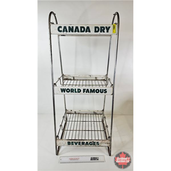 Store Display Rack "Canada Dry World Famous Beverages" (Measures : 37-1/2"H x 15-1/2"W x 16"D)