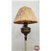 Image 2 : Aladdin Floor Lamp w/Parchment Shade : Model B Burner :  (Lamp : 1941) (Shade 1937) (Total Measures 