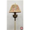 Image 3 : Aladdin Floor Lamp w/Parchment Shade : Model B Burner :  (Lamp : 1941) (Shade 1937) (Total Measures 