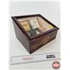Image 10 : PCI Premium Cigars Glass Top Store Display Box : c/w : Variety of Unopened Tobacco Pouches; Cigars; 