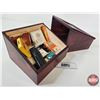 Image 6 : PCI Premium Cigars Glass Top Store Display Box : c/w : Variety of Unopened Tobacco Pouches; Cigars; 