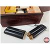 Image 8 : PCI Premium Cigars Glass Top Store Display Box : c/w : Variety of Unopened Tobacco Pouches; Cigars; 