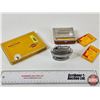 Image 1 : Smokers Combo :  - Gold Flake Cigarettes Tin - Vogue Cigarette Roller w/Papers - Desk Lighter