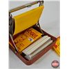 Image 6 : Smokers Combo :  - Gold Flake Cigarettes Tin - Vogue Cigarette Roller w/Papers - Desk Lighter