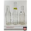 Image 1 : Embossed Bottles (3) - Drumheller Bottling Works - Purity Bottling Works - Capital Beverages  (Talle