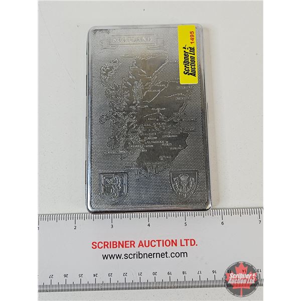 Cigarette Holder : Scotland (Nickel Plated) (Made In England) (Measures : 5"L x 3-1/4"W)