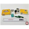 Image 1 : Ritmeester Cigar Tins (2) w/Assortment of Lighters (6) (Tins Measure : 1"H x 5"W x 4-1/2"D)