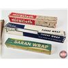 Image 4 : Vintage Kitchen Combo : - Miracle Cloth (Partial Roll) - Tissue Wrap (Partial Roll) - Saran Wrap (Pa