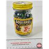 Image 1 : Retro Squirrel Peanut Butter Jar (Paper Label) c/w Marbles