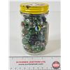 Image 2 : Retro Squirrel Peanut Butter Jar (Paper Label) c/w Marbles