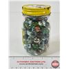 Image 3 : Retro Squirrel Peanut Butter Jar (Paper Label) c/w Marbles