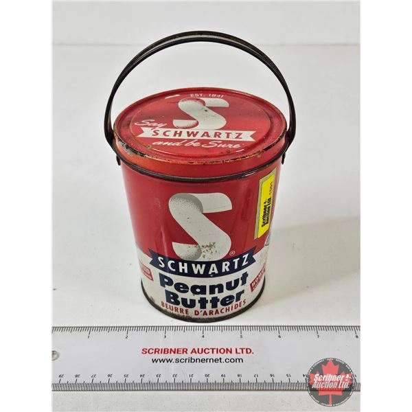 Schwartz Peanut Butter Pail w/Lid (Measures : 5"H)