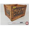 Image 1 : Salada Tea Wooden Crate (Measures : 11-1/2"H x 16-3/4"W x 14-1/2"D)