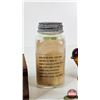Image 5 : Palm Cheese Wood Box w/ - Mason Jar - Variety of Salt & Pepper Shakers - Texaco Thermometer - Thomas