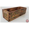 Image 9 : Palm Cheese Wood Box w/ - Mason Jar - Variety of Salt & Pepper Shakers - Texaco Thermometer - Thomas