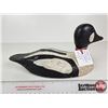 Image 5 : Wooden Duck Decoy (Consignor Tag - Working Whistler Drake Stamped JB 1940's)  (Measures : 6"H x 5-3/