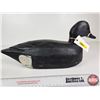 Image 5 : Wooden Duck Decoy (Consignor Tag - Working Blue Bill Drake 1940's)  (Measures : 7-1/4"H x 5-1/2"W x