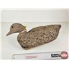 Image 1 : Wooden Duck Decoy (Consignor Tag - Working Mallard Drake Cork Body 1940's)  (Measures : 6"H x 7"W x