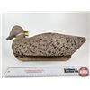 Image 2 : Wooden Duck Decoy (Consignor Tag - Working Mallard Drake Cork Body 1940's)  (Measures : 6"H x 7"W x