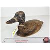 Image 1 : Wooden Duck Decoy (Consignor Tag - Working Blue Bill Early 1890's)  (Measures : 5-3/4"H x 5-1/4"W x 