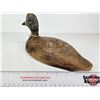 Image 3 : Wooden Duck Decoy (Consignor Tag - Working Blue Bill Early 1890's)  (Measures : 5-3/4"H x 5-1/4"W x 