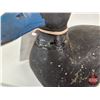 Image 11 : Wooden Duck Decoy (Consignor Tag - Working Blue Bill Drake c. 1950)  (Measures : 5-1/4"H x 5"W x 13"