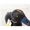 Image 7 : Wooden Duck Decoy (Consignor Tag - Working Blue Bill Drake c. 1950)  (Measures : 5-1/4"H x 5"W x 13"