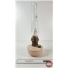 Image 3 : Aladdin Oil Lamp : Model B Burner : Alacite Insert Font (Total Height W/Chimney : 19"H)