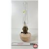 Image 6 : Aladdin Oil Lamp : Model B Burner : Alacite Insert Font (Total Height W/Chimney : 19"H)