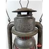 Image 3 : Beacon Barn Lantern : Red Globe (Measures: 15-1/2"H)