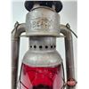 Image 6 : Beacon Barn Lantern : Red Globe (Measures: 15-1/2"H)