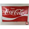 Image 1 : Single Sided Tin Enjoy Coca-Cola Sign (36"H x 60"W)