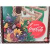 Image 4 : Coca-Cola Grocery Store Sign : Metal Framed : Cardboard Insert (1957) (Frame Measures : 30-3/4"H x 2