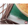 Image 9 : Coca-Cola Grocery Store Sign : Metal Framed : Cardboard Insert (1957) (Frame Measures : 30-3/4"H x 2