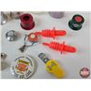 Image 5 : Vintage Group :  - Welch's Grape Bottle - Marsh's Nips Bottle - Bottle Lids; Spouts - 1978 K-Day Pi