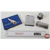 Image 1 : Smokers Group :  - Wings Cigarettes Box - Cigarette Case/Lighter Combos (2) - Fulton Banister Desk L