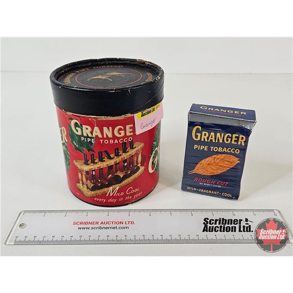 - Granger Pipe Tobacco Christmas Can (Cardboard)  - Granger Pipe Tobacco Package (Unopened) (Can Mea