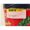Image 8 : - Granger Pipe Tobacco Christmas Can (Cardboard)  - Granger Pipe Tobacco Package (Unopened) (Can Mea