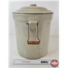 Image 6 : Medicine Hat Potteries : 5 Gallon Crock w/Lid : Sleepy Indian (Note : Hairline Crack In Lid) (Measur