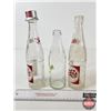 Image 14 : Vintage Pepsi-Cola Bottles (3) : w/Pop Shoppe Resealable Cap (Tallest Measures : 9"H)