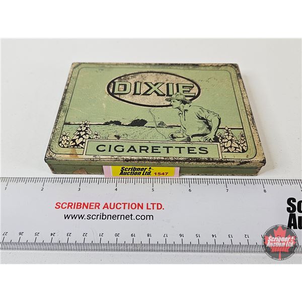 Dixie Cigarettes Tin (Measures : 3/4"H x 6"W x 4-1/4"D)