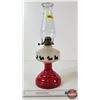Image 1 : Scottie Dog Lamp : 10 Dogs : Red (Measures w/Chimney : 18-1/4"H)