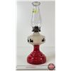 Image 5 : Scottie Dog Lamp : 10 Dogs : Red (Measures w/Chimney : 18-1/4"H)