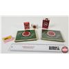 Image 1 : Vintage Lucky Strike Cigarettes Combo : - Unopened Pack - Cigarette Tins (2)  - Mini Ashtray
