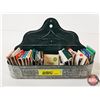 Image 2 : Vintage Matchbooks (29) w/Tin Hanging Holder (Holder : 5"H x 8"W x 2-1/4"D)