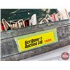 Image 9 : Vintage Matchbooks (29) w/Tin Hanging Holder (Holder : 5"H x 8"W x 2-1/4"D)